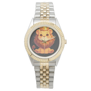 Montre Joli Roi Lion [Produit] Couronne Kawaii Animal Cad