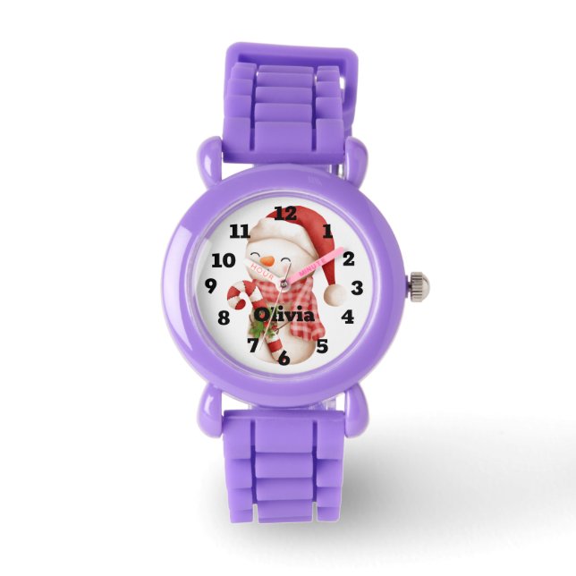 Montre Joli Snowman Noël Enfants (Recto)