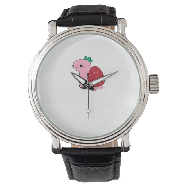 Montre Joli tee-shirt classique tortue fraise rougissante (devant)