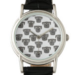 Montre Jolie Black Labrador Retriever Dog Watch<br><div class="desc">Peinture aquarelle de chiens adorables Chocolat Labrador Retriever,  parfait pour les amoureux des animaux de compagnie,  marcheurs de chiens,  toiletteurs de chiens et vétérinaires.</div>