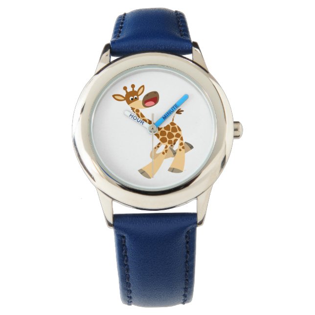 Montre Jolie caricature Ambling Giraffe Watch (devant)
