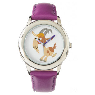 Montre Jolie caricature Running Chèvre Watch