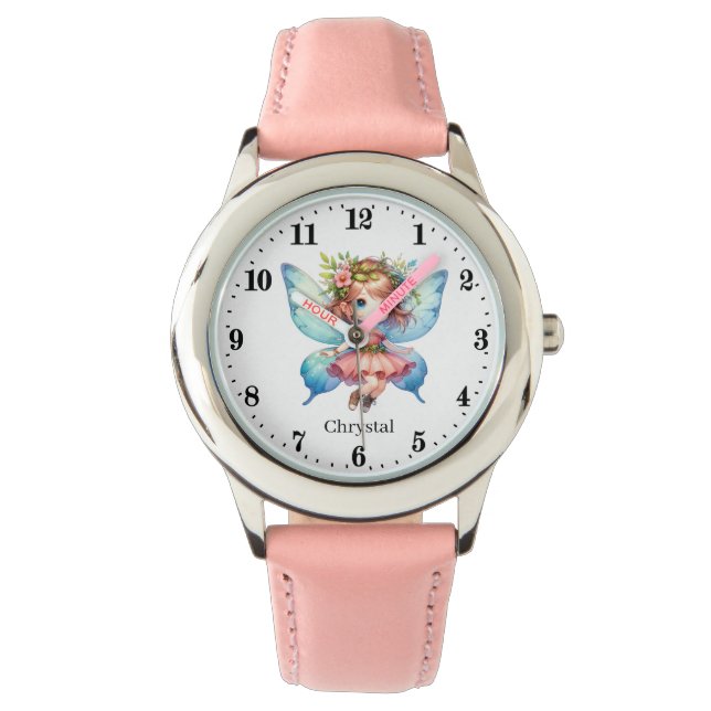 Montre Jolie fée ajouter nom filles Regarder (devant)