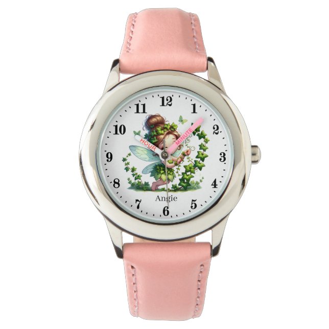 Montre Jolie fée ajouter nom filles Regarder (devant)