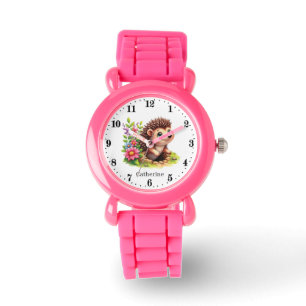Montre Jolie fille hérisson ajouter nom