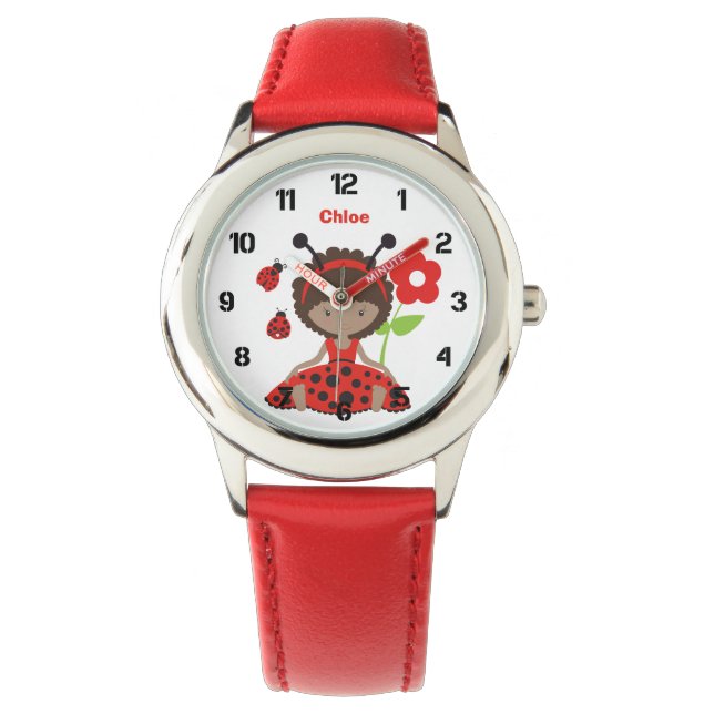 Montre Jolie fille Red Ladybug (devant)