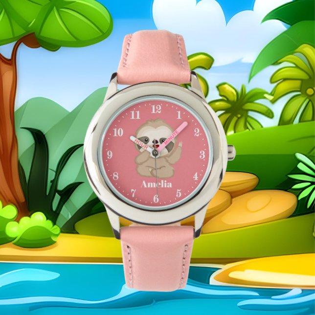 Montre Jolie filles paresse ajouter nom (Créateur téléchargé)