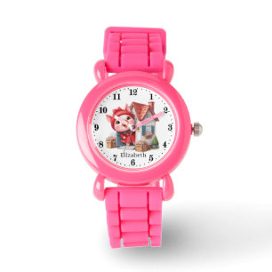 Montre Jolie filles porc ajouter nom