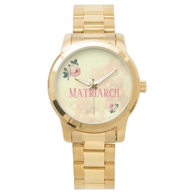Montre Jolie mère matriarche Rose (devant)