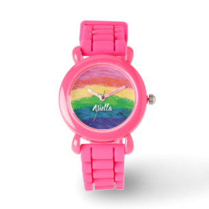Montre Jolie Parties scintillant Rainbow Girls