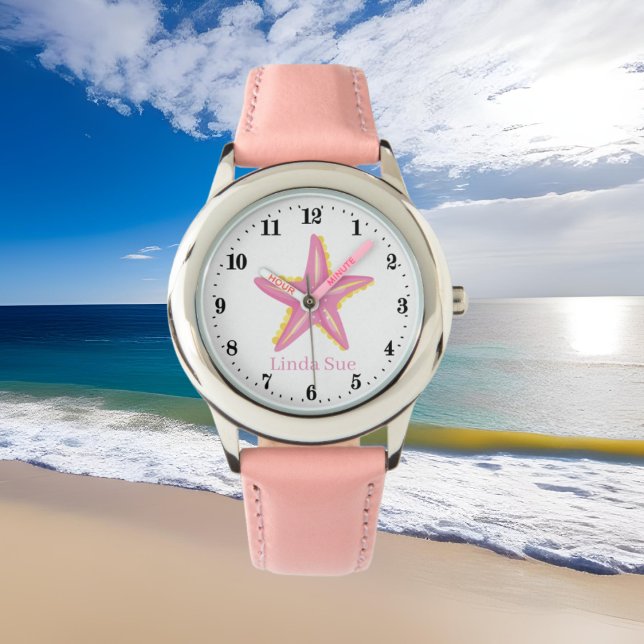 Montre jolie plage starfish ajouter nom (Créateur téléchargé)