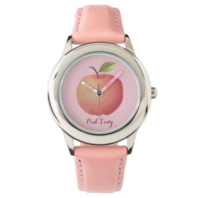 Montre Jolie pomme rose (devant)