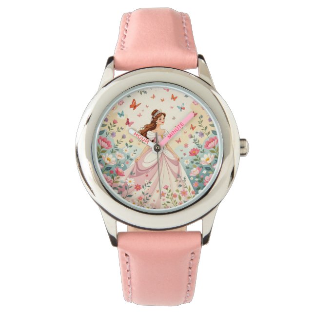 Montre Jolie princesse avec papillons (devant)