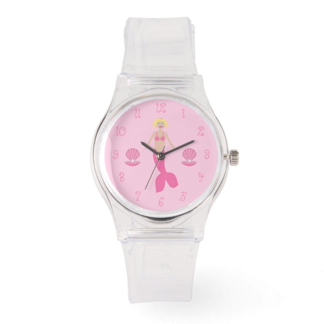 Montre Jolie sirène d'Imaginaire rose (Recto)