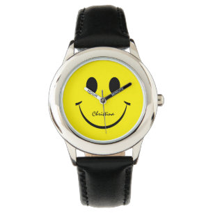 Montre Jolie Yellow Visage Enfants Regardez