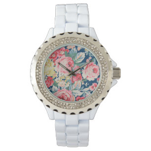 Montre Jolies Adorables Fleurs Modernes en Fleurs