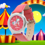 Montre Jolies filles carousel cheval ajouter nom<br><div class="desc">conception par www.etsy.com/Shop/CreativeDreamArts</div>