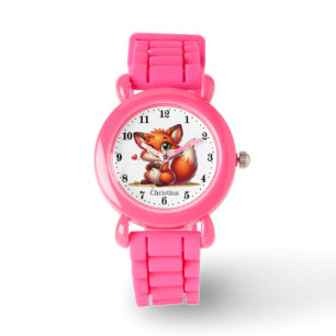 Montre Jolies filles fox amoureux ajouter nom