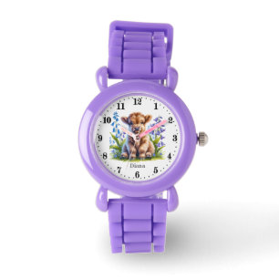 Montre Jolies filles Highland cow ajouter nom