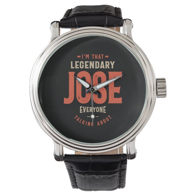 Montre Jose Name Funny Personnalisé Anniversaire Jose (devant)