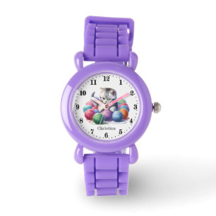 Montre Jote filles fil chat ajouter nom