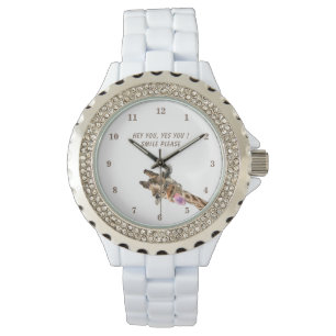 Montre Jouer Tongue Giraffe Out Regarder le sourire - Vot