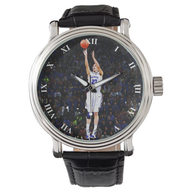 Montre Joueur De Basket Avec Votre Nom Et Votre Numéro (devant)