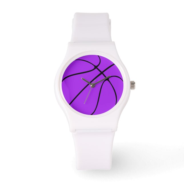 Montre Joueur de basket / entraîneur équipe violette Coul (Recto)