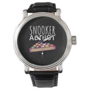 Montre Joueur de billard   Addict de snooker