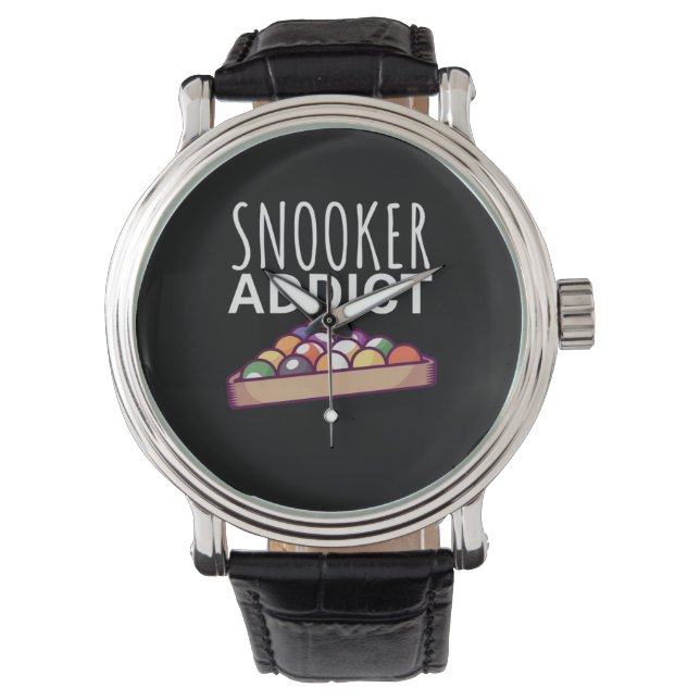 Montre Joueur de billard | Addict de snooker (devant)