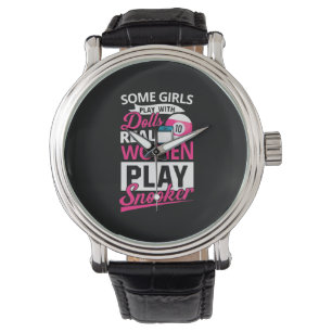 Montre Joueur de billard Les Femmes Réelles Jouent Snoo