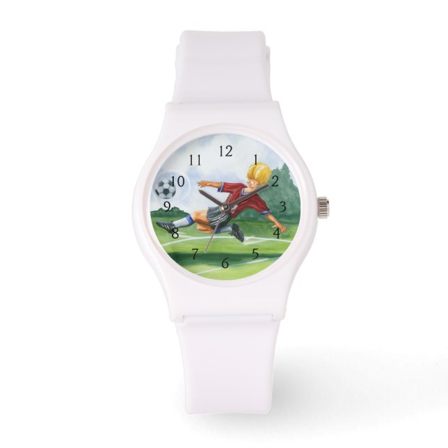 Montre Joueur de football à la balle par Jay Throckmorton (Recto)