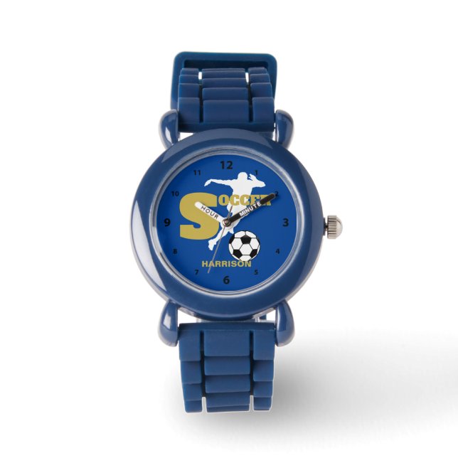 Montre Joueur de football Graphique personnalisé (Recto)
