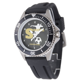 Montre Joueur de football Graphique personnalisé