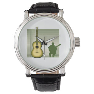 Montre joueur de guitare acoustique reposant yellow.png