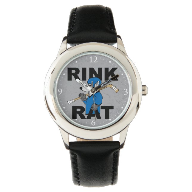 Montre Joueur de hockey de la patinoire Blue Youth (devant)