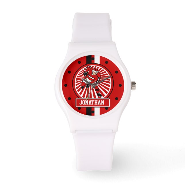 Montre Joueur de hockey d'ice (Recto)