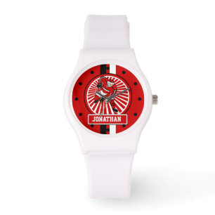 Montre Joueur de hockey personnalisé de glace