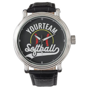 Montre Joueur de l'équipe de softball AJOUTER UN NOM Ligu