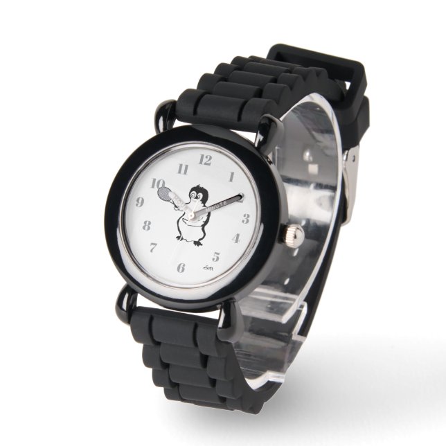 Montre : joueur de tennis manchot (Angle)