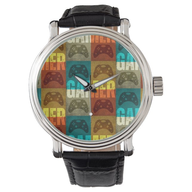 MONTRE JOUEUR RÉTRO JEU VIDÉO (devant)