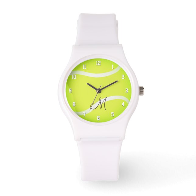Montre joueuse de tennis monogrammée (Recto)