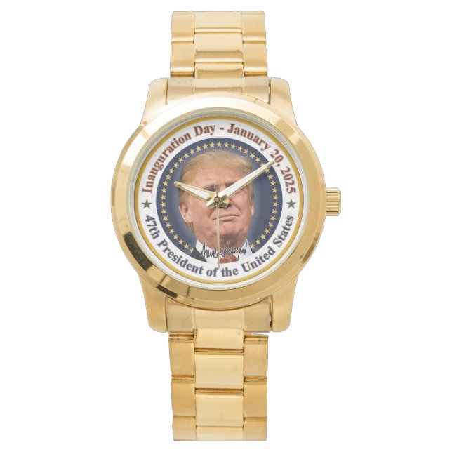 Montre Jour de l'investiture du président Trump 20 janvie (devant)