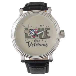 Montre Jour de nos vétérans Fier jour de vétéran militair