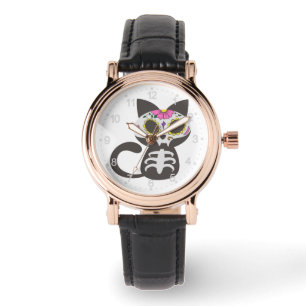 Montre Jour du chat mort - Choisir la couleur arrière - p