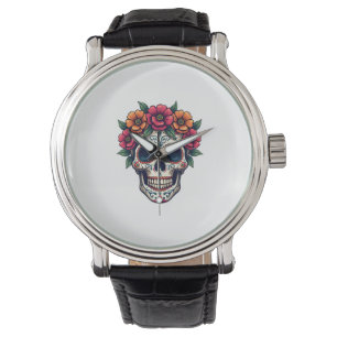 Montre Jour du crâne de sucre mort - Dia de los Muertos S