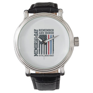 Montre Jour du Souvenir Hommage et Tribut Vector Des