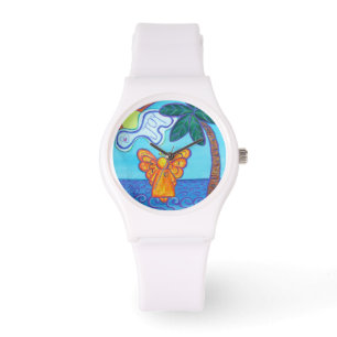 Montre Joy Guardian Beach Angel Custom Art Watch Design