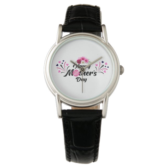 Montre Joyeuse fête des Mères design moderne unique pour  (devant)