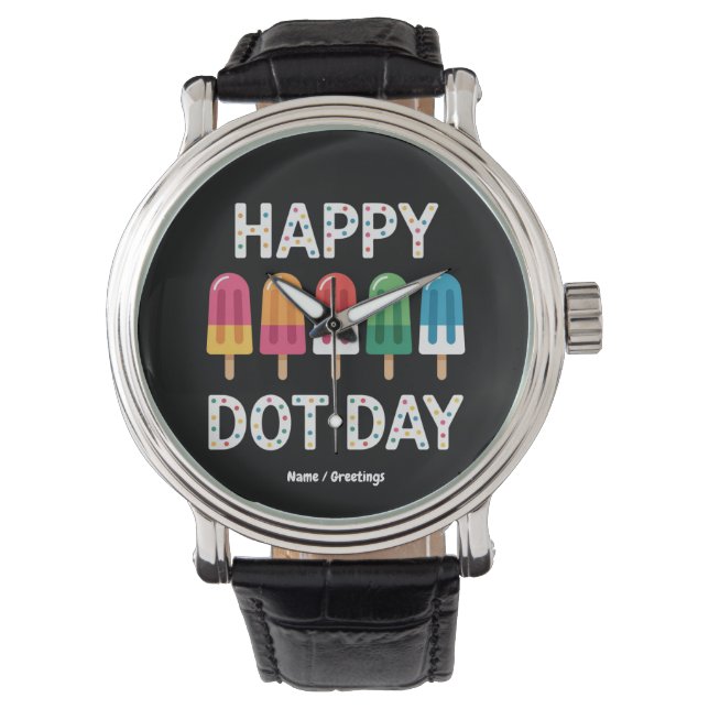 Montre Joyeuse Fête des Points 2025 Enfants Garçons Fille (devant)